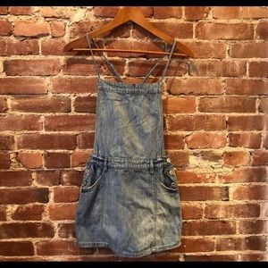 Free People Denim Overall Jumper